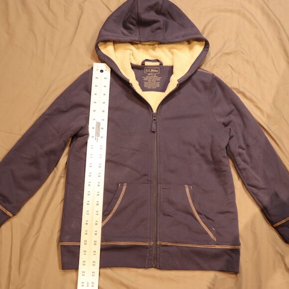L.L.Bean Boys Full Zip Hoodie – Blue – Size M (10–12) - Picture 3 of 9